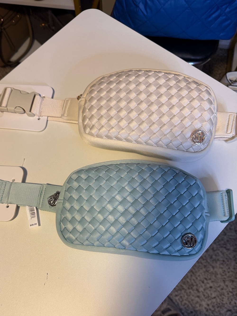 NWT Steve Madden Crossbody/Pouch Cream with Gold Hardware.